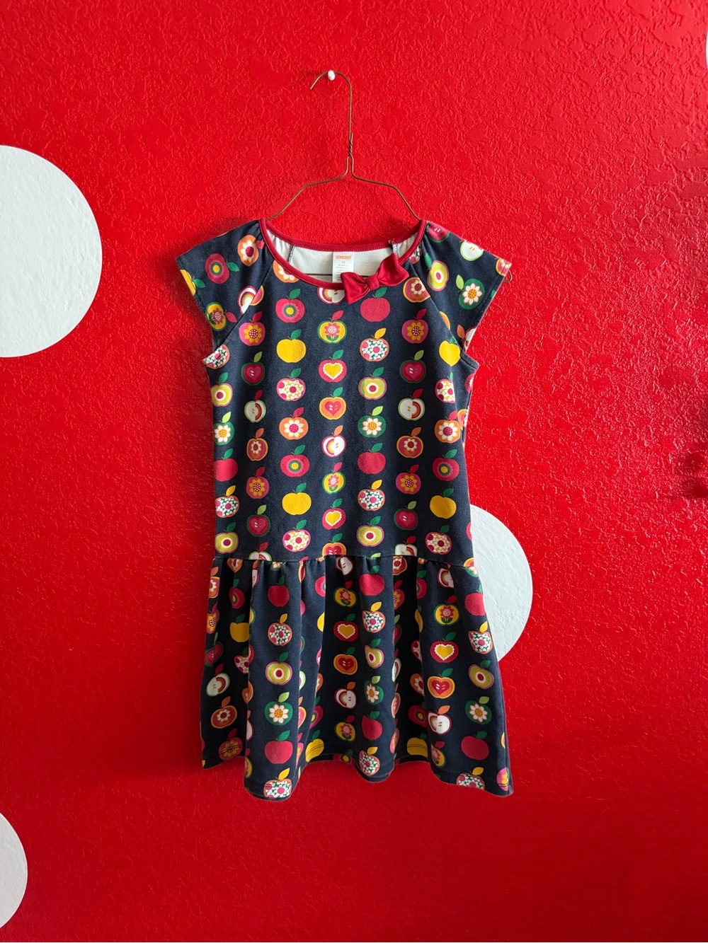 Gymboree Navy Fruit & Heart Cap-Sleeve Dress